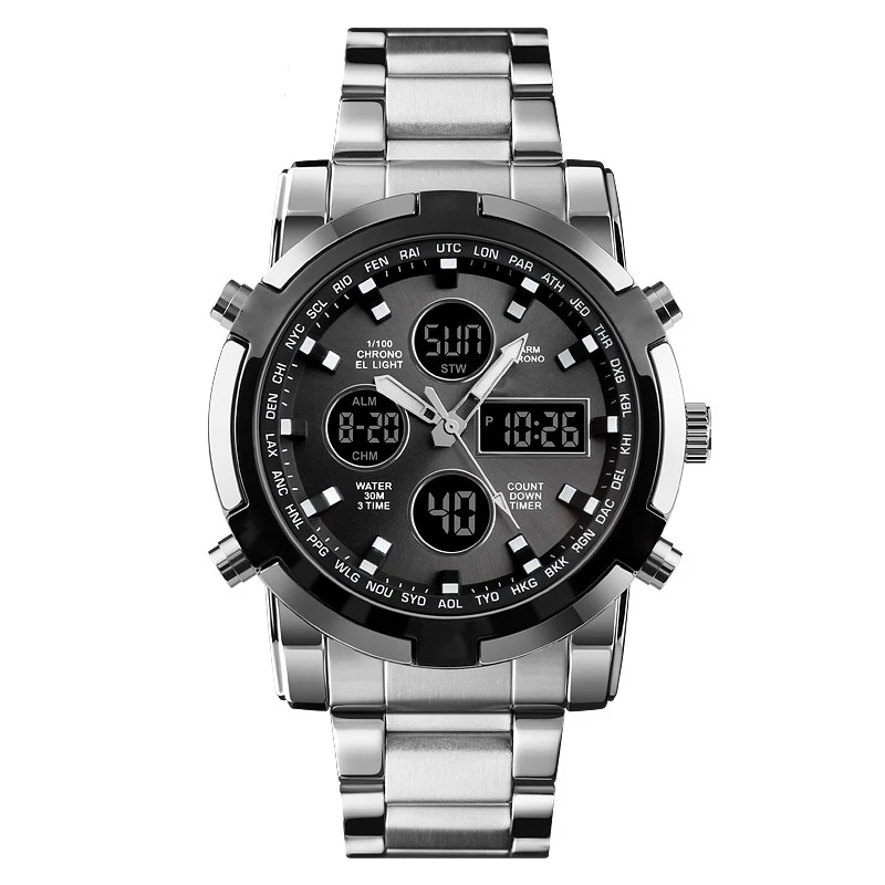 📢📢50 %  DE RÉDUCTION !! ⏰Montres analogiques-numériques militaires étanches pour hommes - Image 10