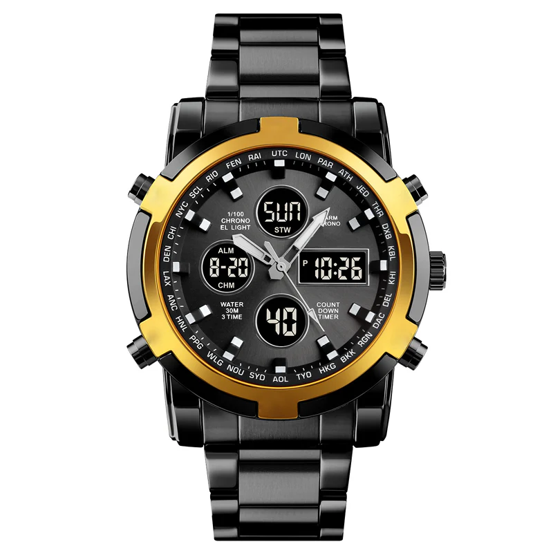 📢📢50 %  DE RÉDUCTION !! ⏰Montres analogiques-numériques militaires étanches pour hommes - Image 12