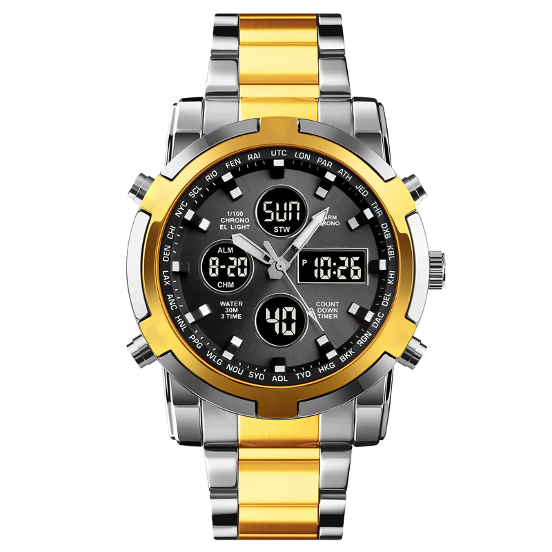 📢📢50 %  DE RÉDUCTION !! ⏰Montres analogiques-numériques militaires étanches pour hommes - Image 13