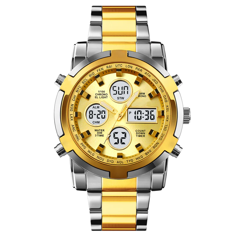 📢📢50 %  DE RÉDUCTION !! ⏰Montres analogiques-numériques militaires étanches pour hommes - Image 16
