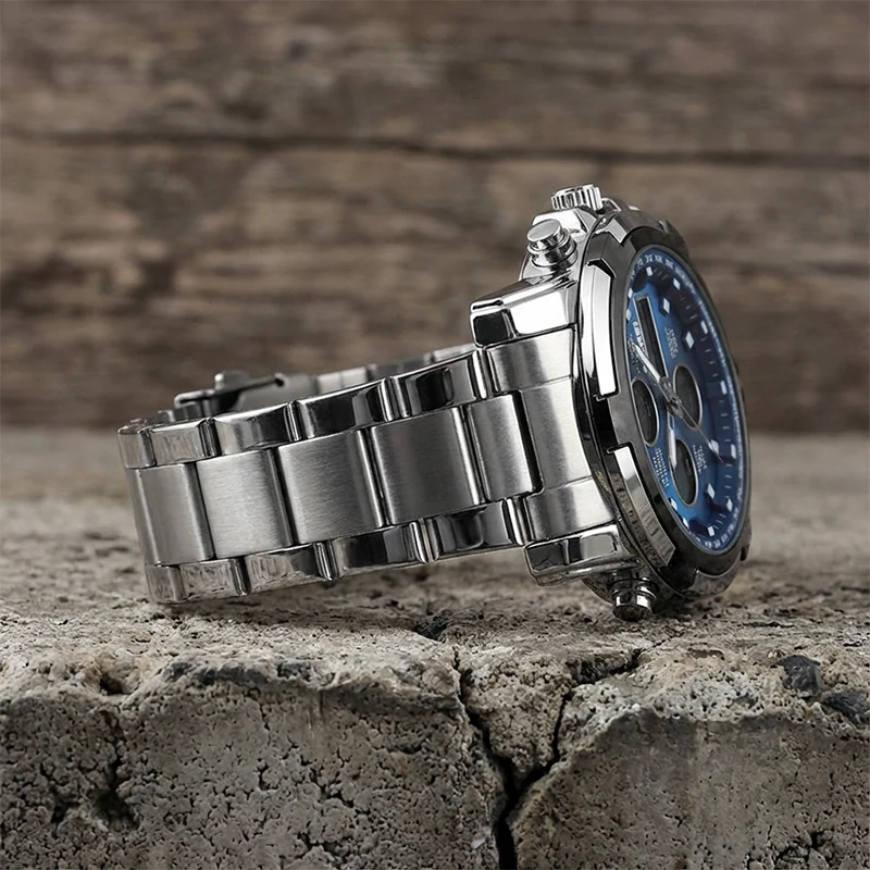 📢📢50 %  DE RÉDUCTION !! ⏰Montres analogiques-numériques militaires étanches pour hommes - Image 6