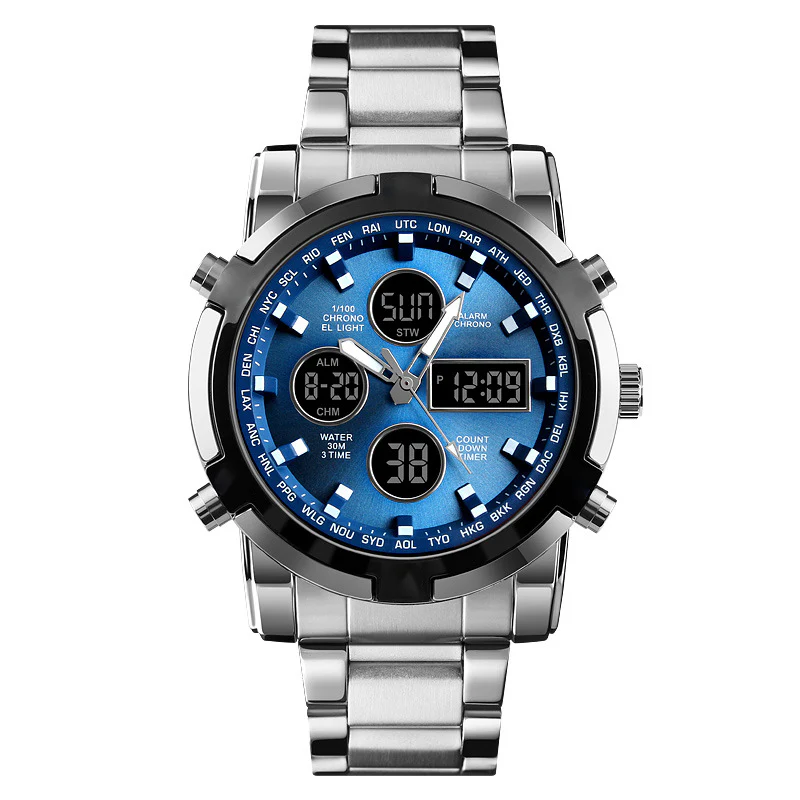 📢📢50 %  DE RÉDUCTION !! ⏰Montres analogiques-numériques militaires étanches pour hommes - Image 7