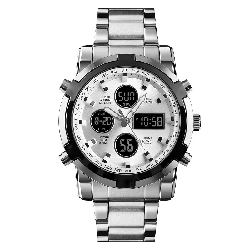 📢📢50 %  DE RÉDUCTION !! ⏰Montres analogiques-numériques militaires étanches pour hommes - Image 8