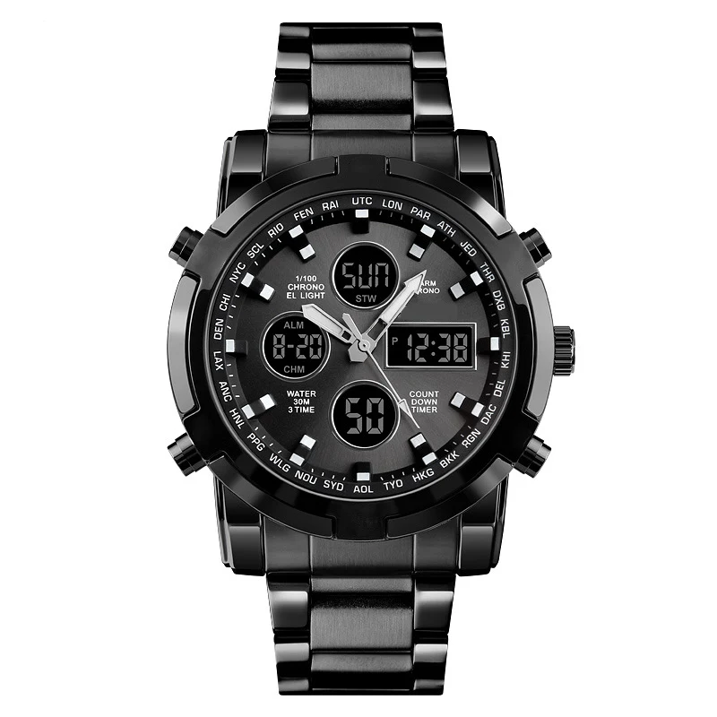 📢📢50 %  DE RÉDUCTION !! ⏰Montres analogiques-numériques militaires étanches pour hommes - Image 9