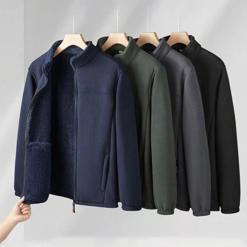 đąđą60% DE RĂDUCTION ! âšManteaux dâhiver chauds pour hommes avec fermeture Ă©clair et poches - Image 6