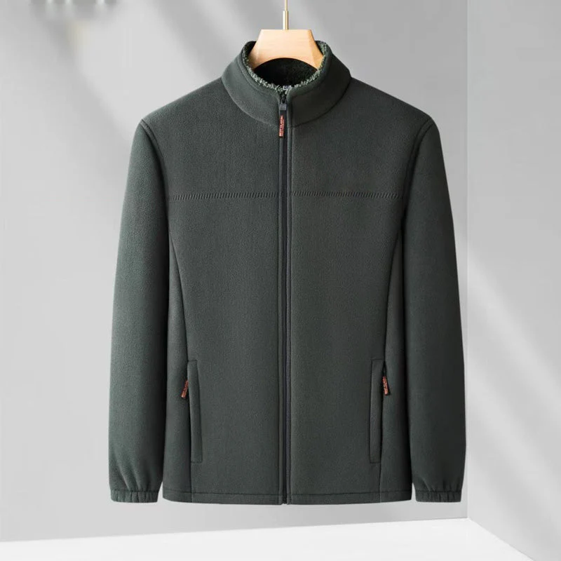đąđą60% DE RĂDUCTION ! âšManteaux dâhiver chauds pour hommes avec fermeture Ă©clair et poches - Image 7