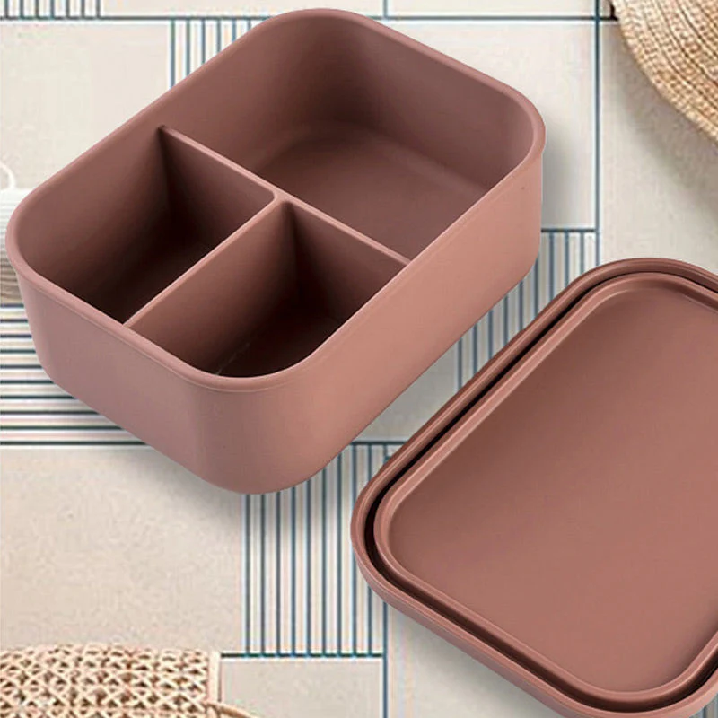 Microwave-Safe Compartmentalized Silicone Lunch Box - Image 5