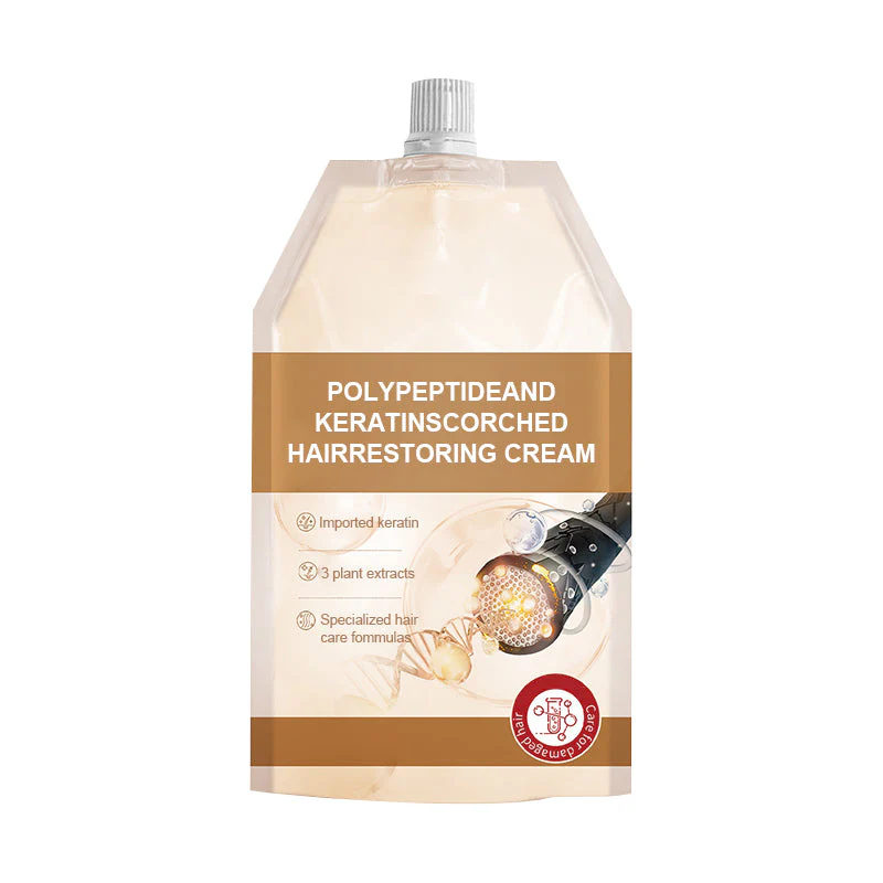 🔥💆‍♀️ Crème lissante hydratante – Répare les cheveux abîmés avec kératine polypeptidique - Image 9
