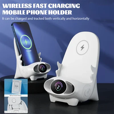 đ± 50% DE RĂDUCTION ! ⥠Support de TĂ©lĂ©phone Multifonction sans Fil - Charge Rapide 15W + Support RĂ©glable pour Mini Chaise/Voiture/Bureau đȘđ - Image 2