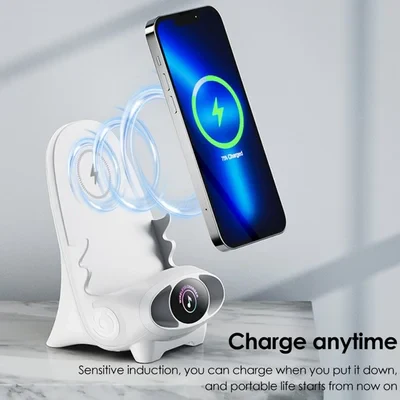 📱Support de téléphone multifonction sans fil à chargement rapide pour mini chaise - Image 9