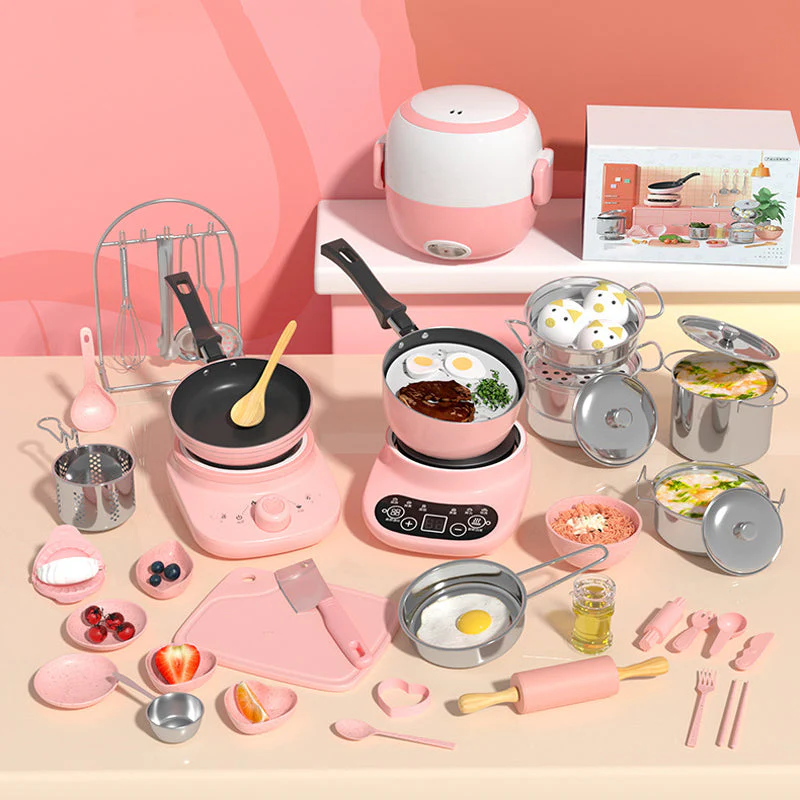 📢📢60% de réduction !! ⏰🎄[Meilleur cadeau pour un enfant]🍳Jouets mini-cuisine pour enfants - 22 PCS Set - Image 2