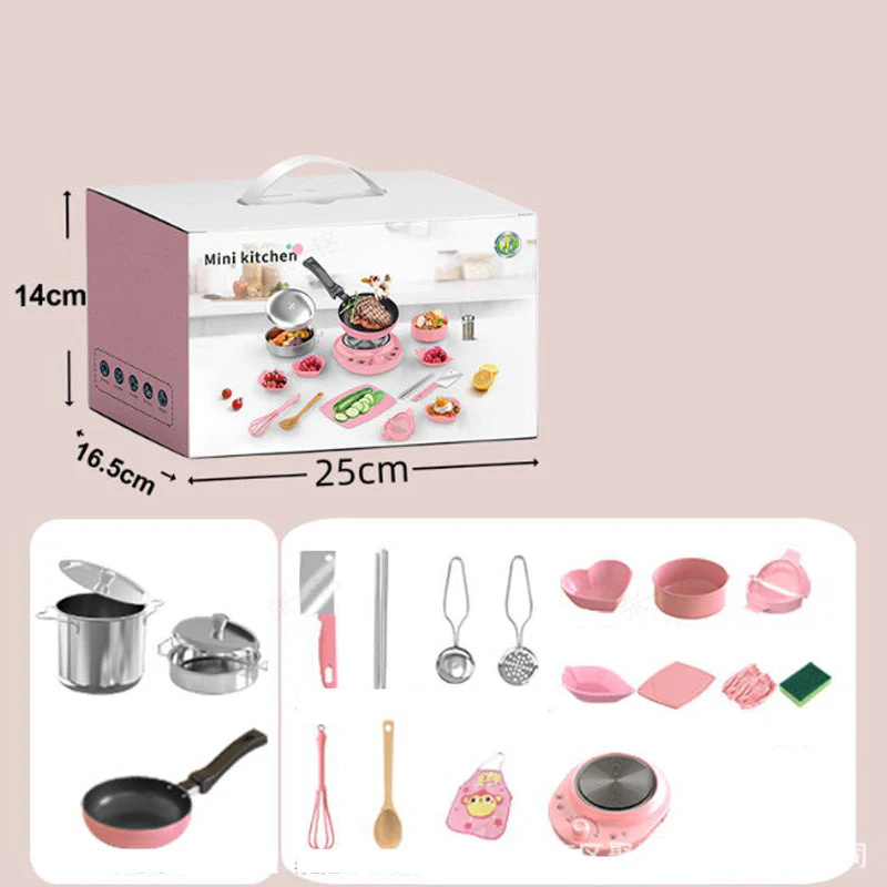 📢📢60% de réduction !! ⏰🎄[Meilleur cadeau pour un enfant]🍳Jouets mini-cuisine pour enfants - 22 PCS Set - Image 9