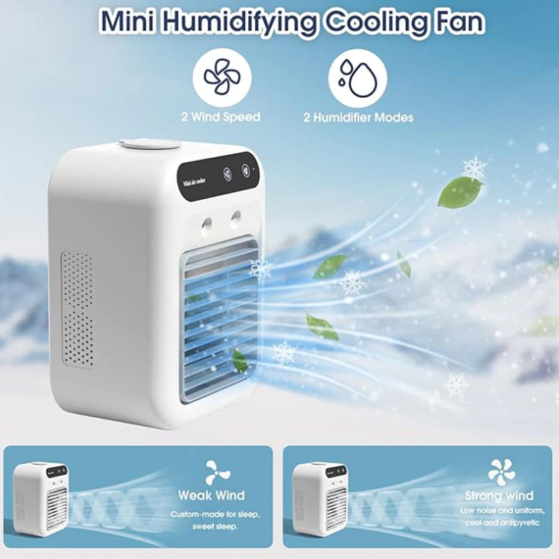 🏆Promotion d'été d'une durée limitée 65% de réduction✨❄️Mini climatiseur portable avec refroidisseur et humidificateur - Image 2