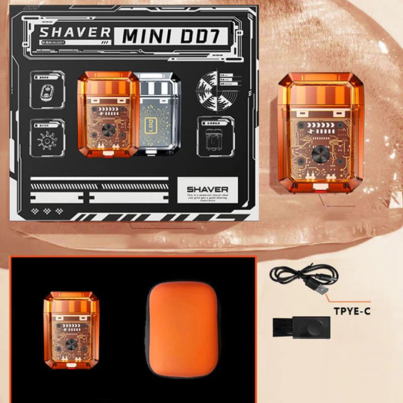🎁 Vente chaude - 50% de réduction 😍 Mini corps transparent double tête magnétique rasoir électrique - Image 9