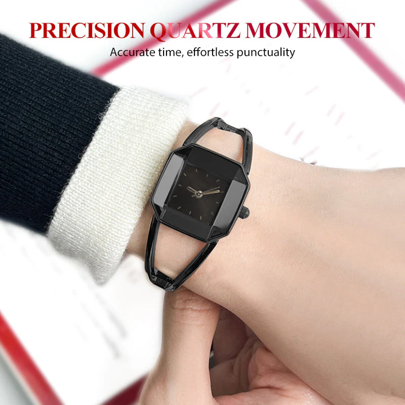 Montre quartz minimaliste à cadran carré - Image 4