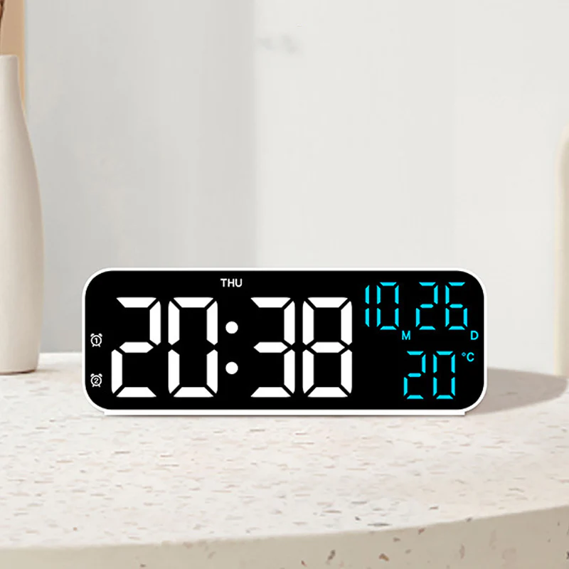 📢📢50 % de réduction !! ⏰ Moniteur intelligent de pièce – Réveil LED avec température, double alarme & affichage clair pour chambre/bureau 🌡️🌙