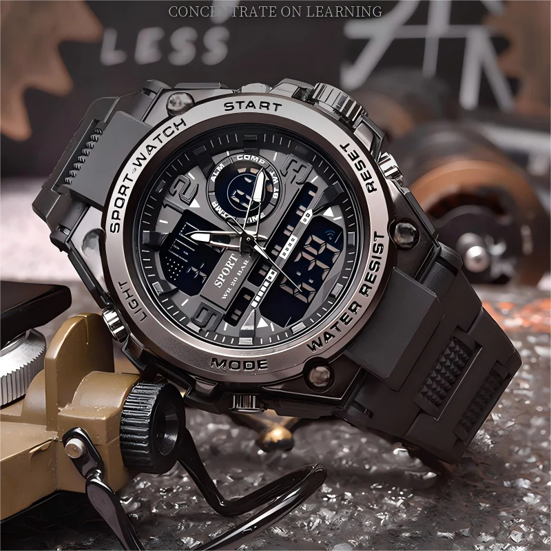 Montre de Sport Étanche pour Hommes avec Affichage Lumineux - Image 7
