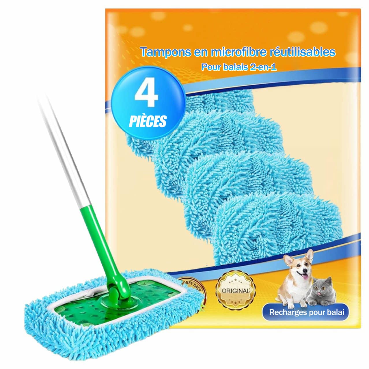 🏠VENTE CHAUDE 60 % de réduction 🔥 Tampons de vadrouille réutilisables(Achetez-en 3, livraison gratuite) - Image 7