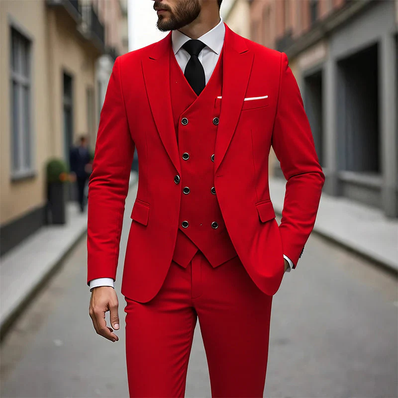 Costume 3 pièces coupe slim pour homme - Image 16