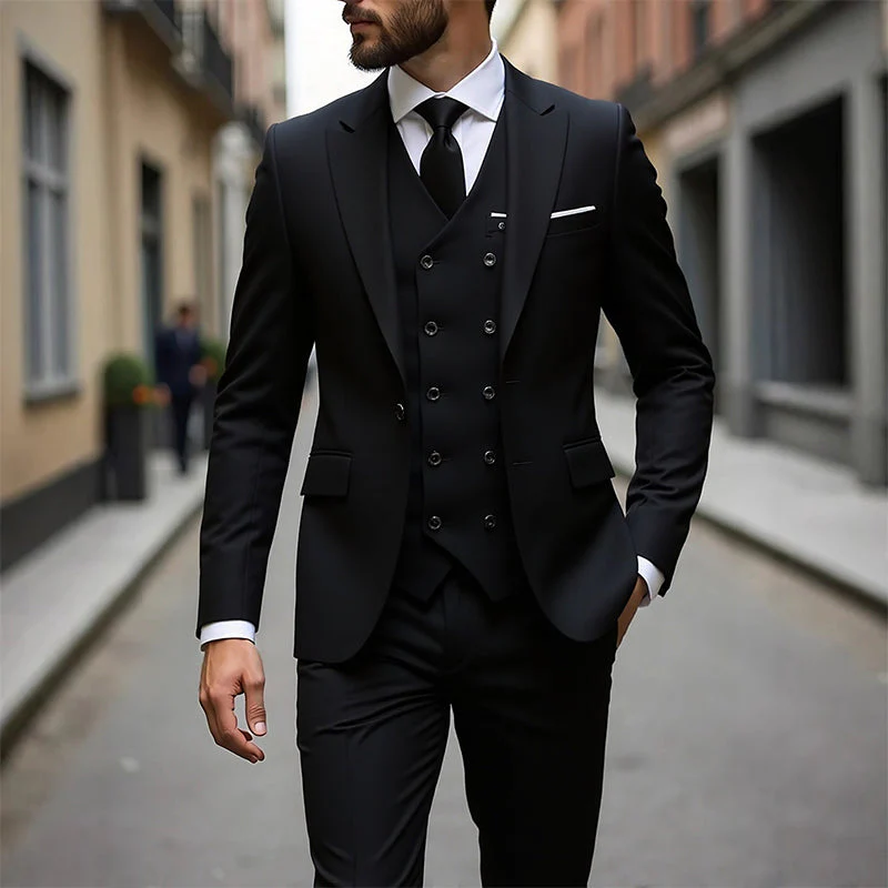 Costume 3 pièces coupe slim pour homme - Image 9