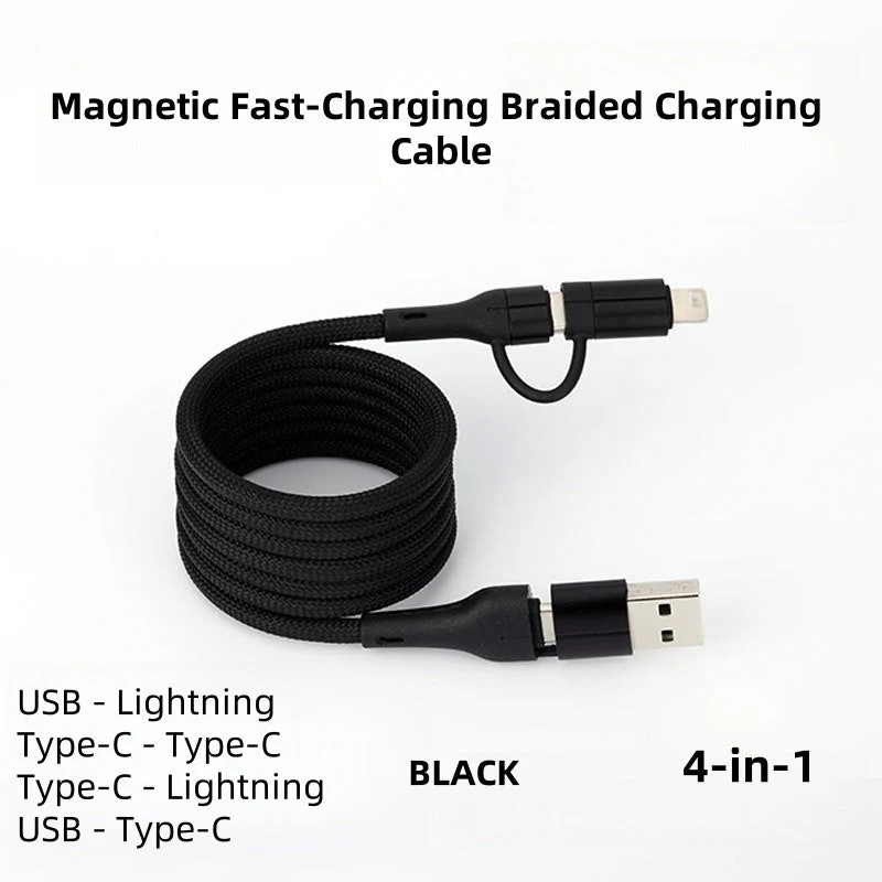 ⏳ Acheter 1 obtenir 1 gratuit ⏰ Câble de charge tressé magnétique à charge rapide multi-compatibilité - Image 10