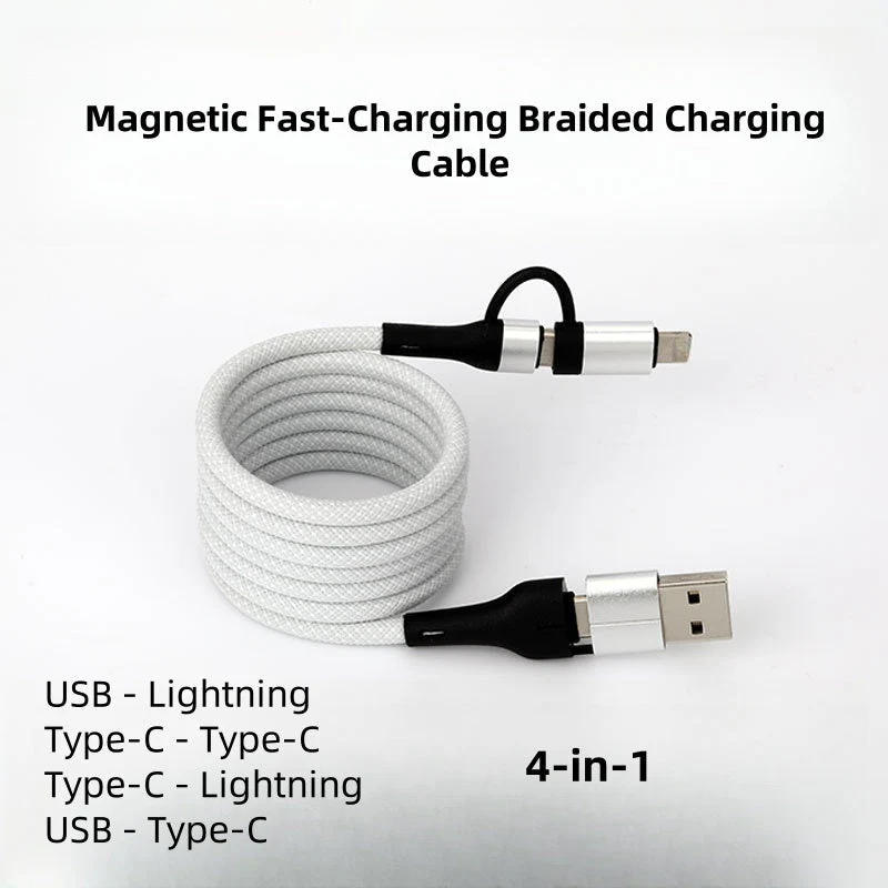 ⏳ Acheter 1 obtenir 1 gratuit ⏰ Câble de charge tressé magnétique à charge rapide multi-compatibilité - Image 15
