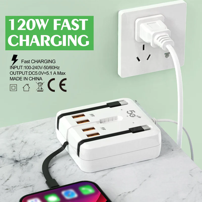 📢📢60% DE RÉDUCTION ! ✨Station de recharge USB multiport - Image 4