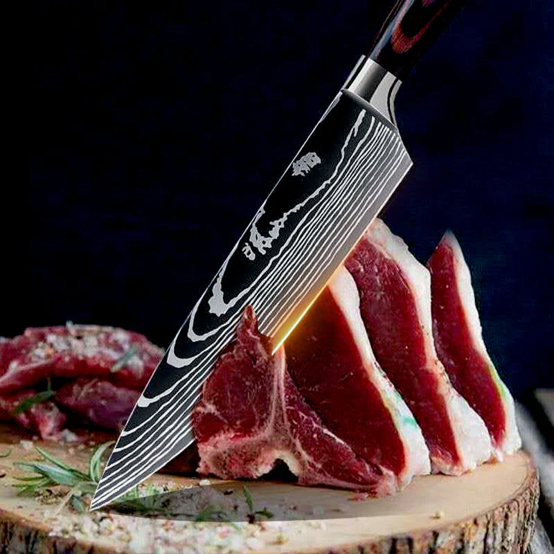 🔪🔪🔪Couteau de cuisine polyvalent à manche en bois - Image 6