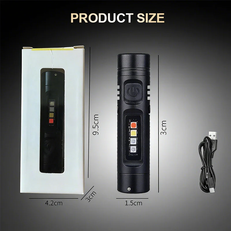 đ„Stock limitĂ© disponible 50 % DE RĂDUCTIONđ„đ„Mini lampe torche multifonctionnelle en alliage d'aluminium - Image 6