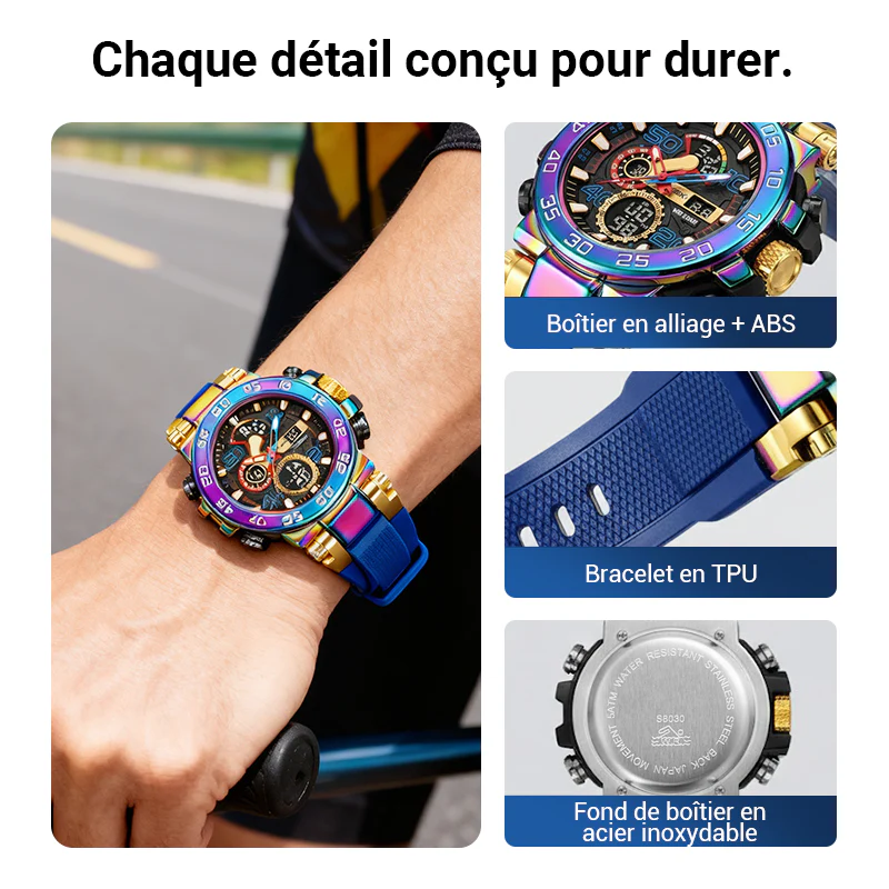 📢📢60% DE RÉDUCTION !!! 🎅Montre digitale multifonctionnelle LED étanche - Image 9