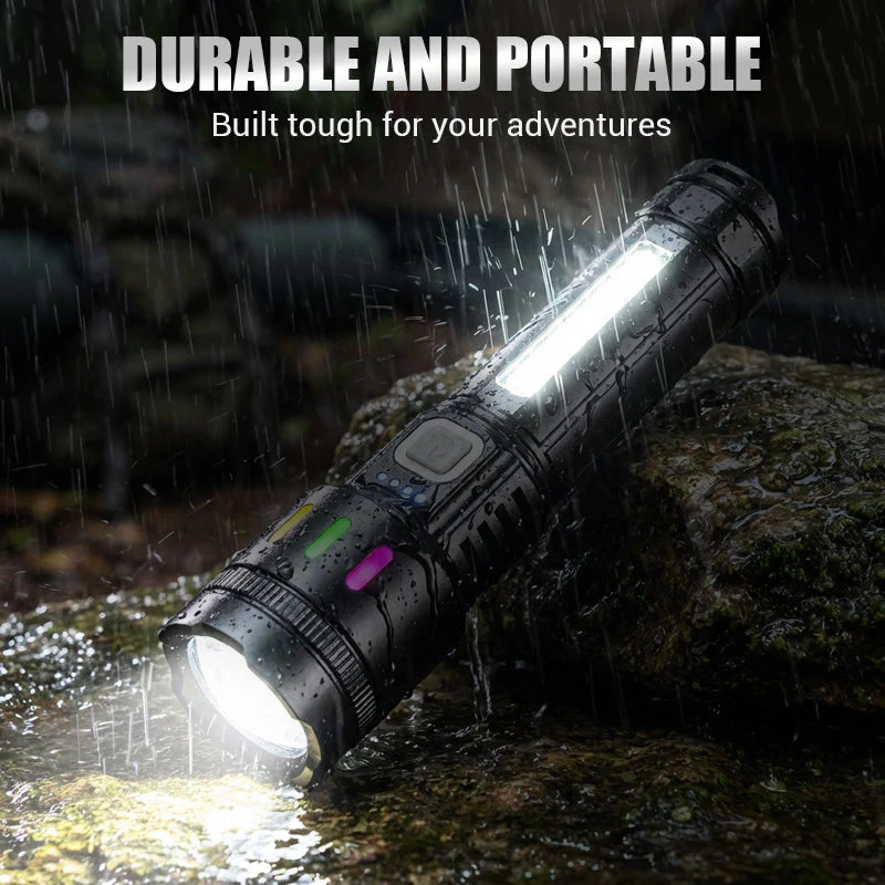📢📢2 acheter 1 gratuit⏰Lampe de poche LED zoom multifonctionnelle avec affichage de la puissance - Image 3