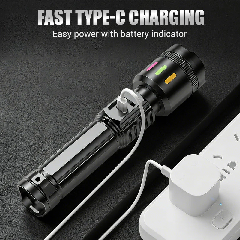 📢📢2 acheter 1 gratuit⏰Lampe de poche LED zoom multifonctionnelle avec affichage de la puissance - Image 4