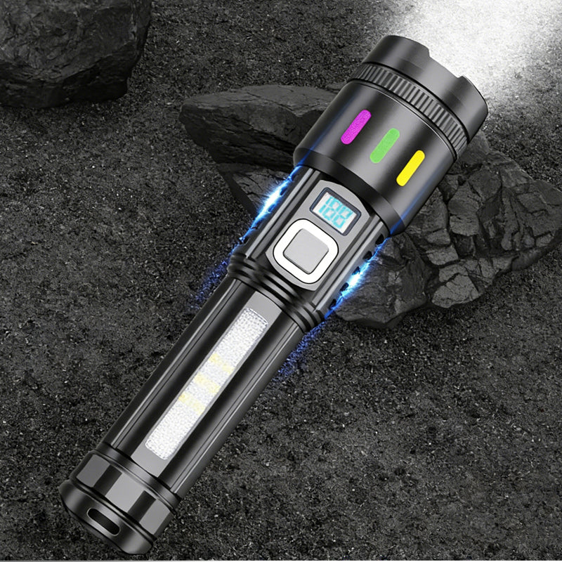 📢📢2 acheter 1 gratuit⏰Lampe de poche LED zoom multifonctionnelle avec affichage de la puissance - Image 6