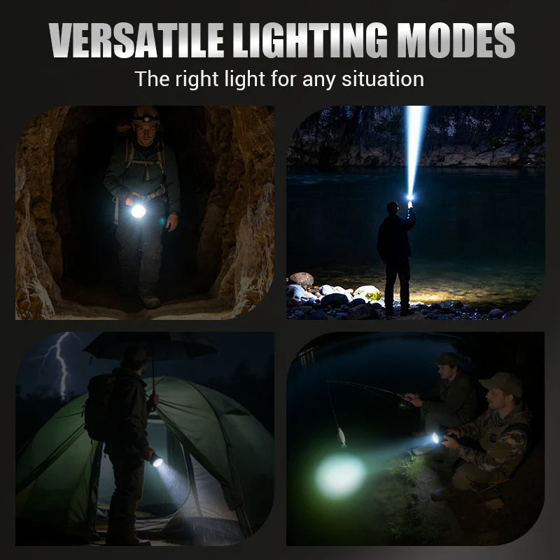 📢📢2 acheter 1 gratuit⏰Lampe de poche LED zoom multifonctionnelle avec affichage de la puissance - Image 7