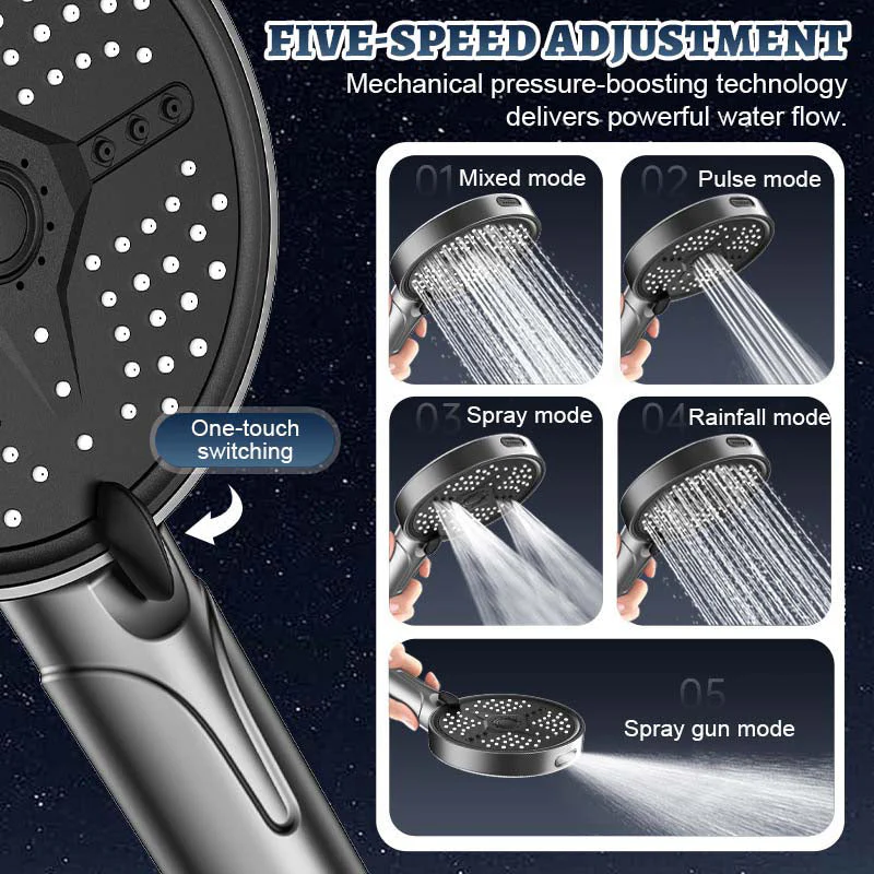 🚨Dernières 12 heures🚨🚨 : 50 % de réduction🚨Douche à main multifonctionnelle à haute pression🚿💦 - Image 3