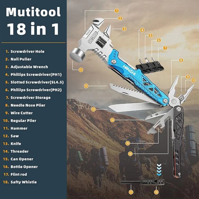 📢📢50 % de réduction！！！📍Clé à molette multifonctionnelle portable pour l’extérieur - Image 3