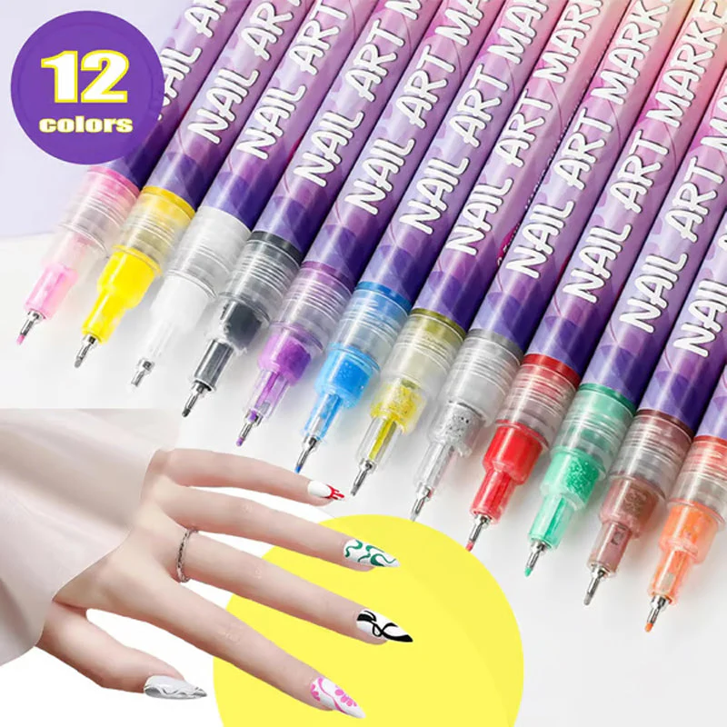 ⏳Spécial à durée limitée⏰Coffret de 12 Stylos pour Nail Art💅 - Image 6