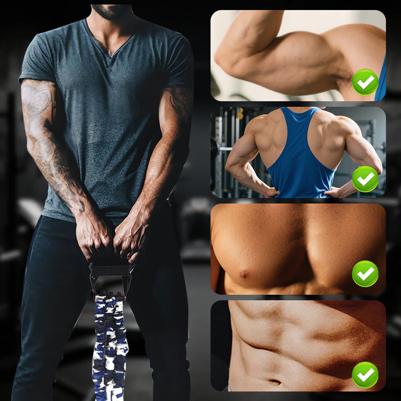 📢Réduction directe de 50% pour une durée limitée💪Stretcher de résistance à 3 trous en latex naturel - Image 3