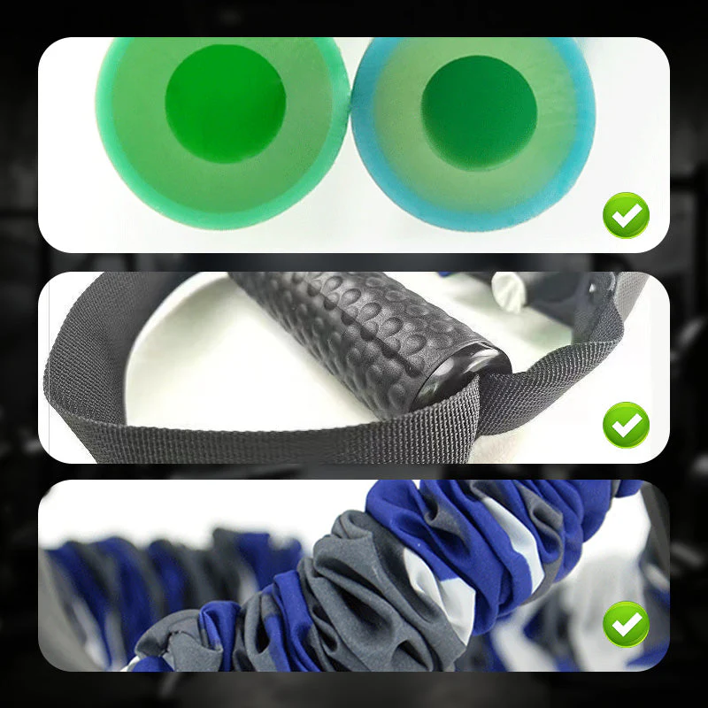 📢Réduction directe de 50% pour une durée limitée💪Stretcher de résistance à 3 trous en latex naturel - Image 4