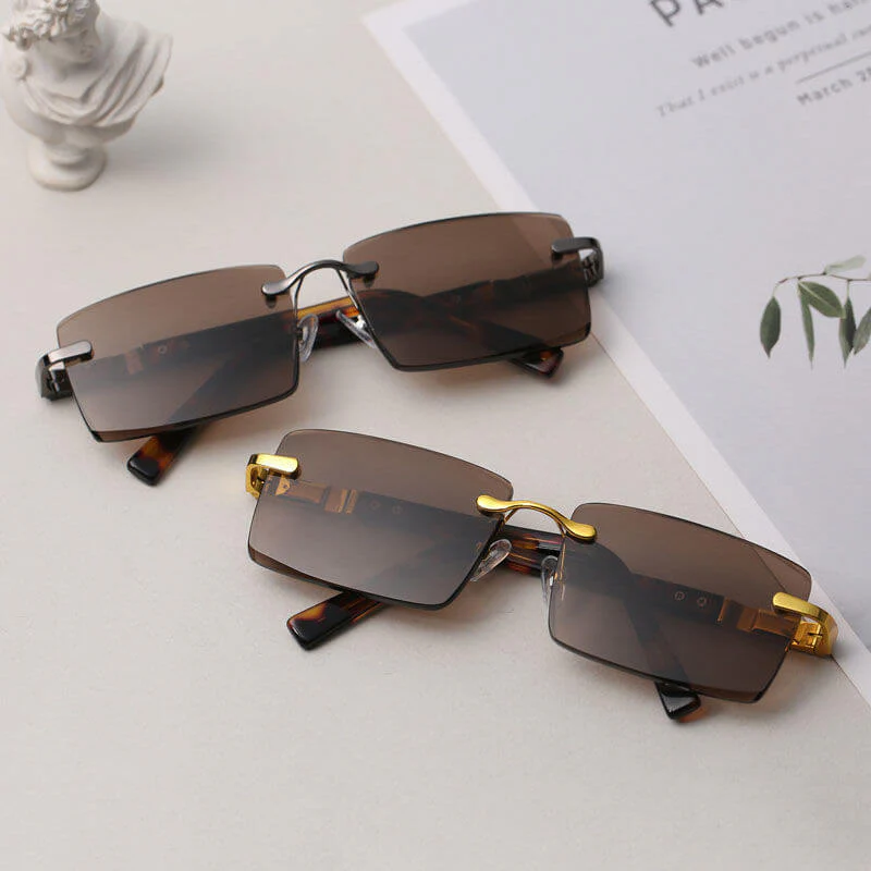 📢📢60 % de réduction !!!✨ Lunettes de soleil en cristal naturel - Protection UV400 & Légères, Idéales pour la conduite et les sorties ✨ - Image 2