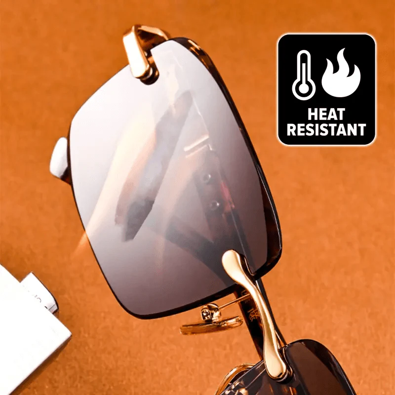 📢📢60 % de réduction !!!✨ Lunettes de soleil en cristal naturel - Protection UV400 & Légères, Idéales pour la conduite et les sorties ✨ - Image 3