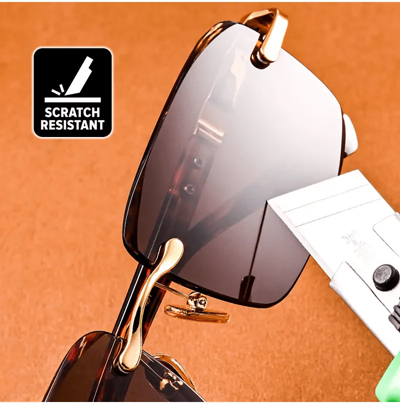 📢📢60 % de réduction !!!✨ Lunettes de soleil en cristal naturel - Protection UV400 & Légères, Idéales pour la conduite et les sorties ✨ - Image 4