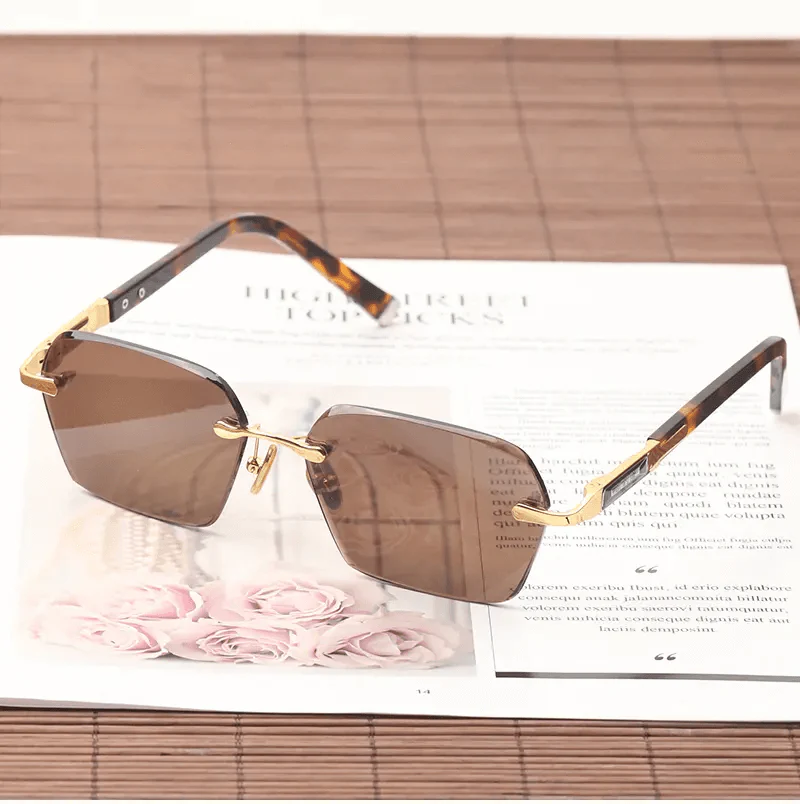 📢📢60 % de réduction !!!✨ Lunettes de soleil en cristal naturel - Protection UV400 & Légères, Idéales pour la conduite et les sorties ✨ - Image 5
