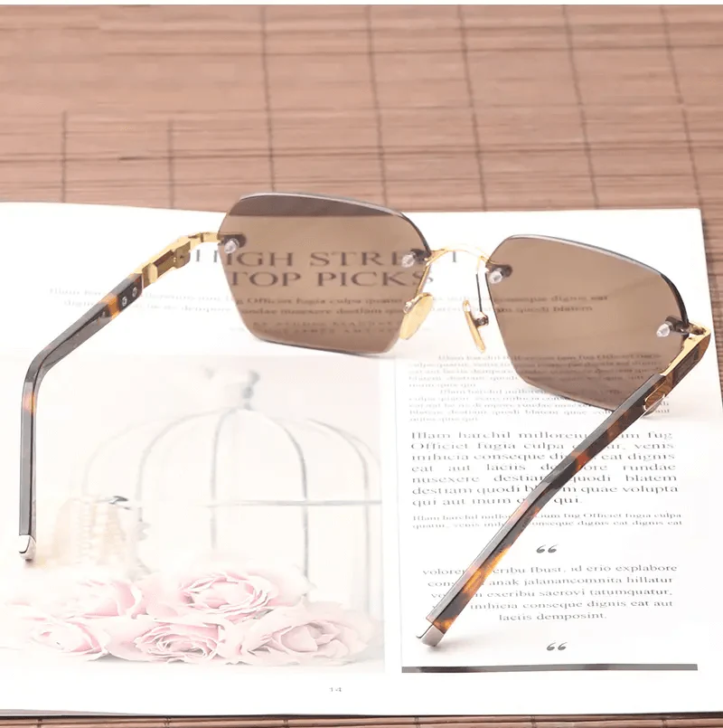 📢📢60 % de réduction !!!✨ Lunettes de soleil en cristal naturel - Protection UV400 & Légères, Idéales pour la conduite et les sorties ✨ - Image 7