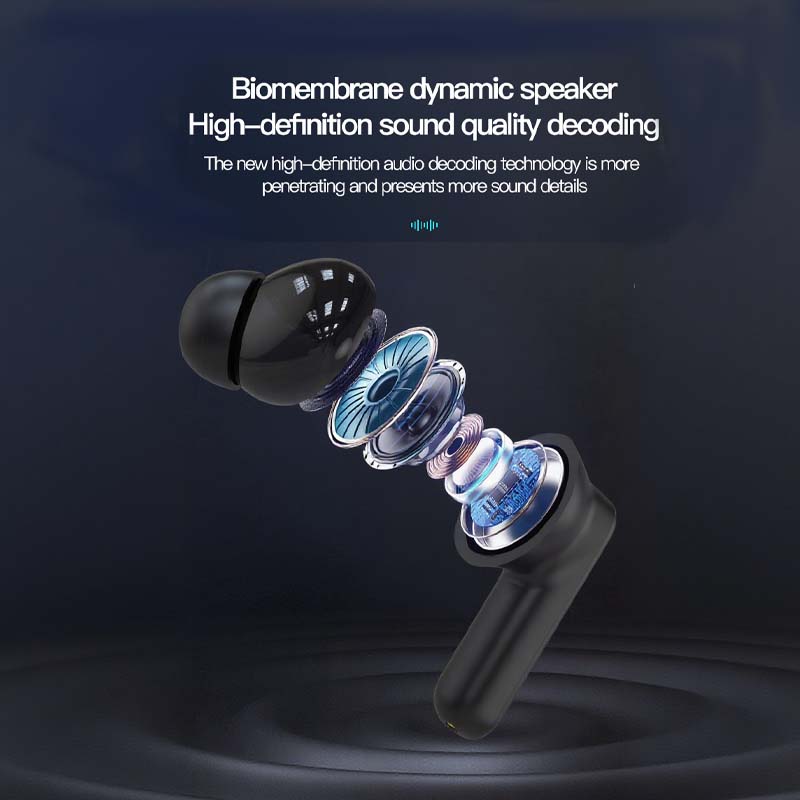 Écouteurs compacts à commande tactile et son clair 📍LED Full-Color Display📍 Active Noise Cancellation (ANC)📍 Touch Controls📍 Bluetooth 5.4 - Image 4