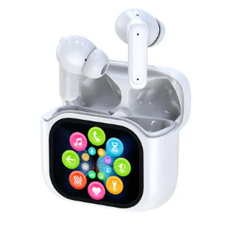 Écouteurs compacts à commande tactile et son clair 📍LED Full-Color Display📍 Active Noise Cancellation (ANC)📍 Touch Controls📍 Bluetooth 5.4 - Image 9