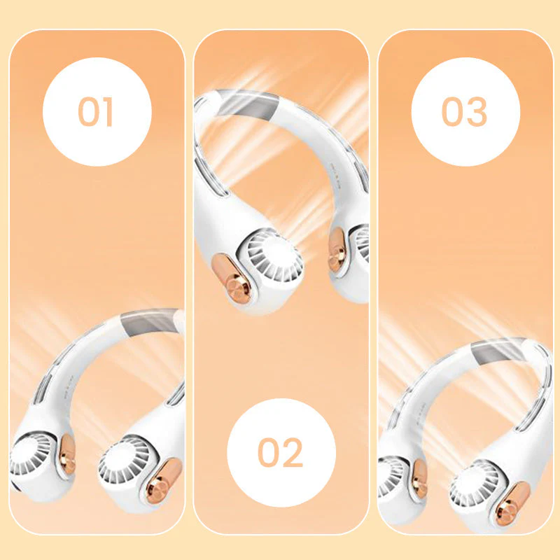 🍃🍃62% de réduction pour une durée limitée🌪️ à faible bruit pour l'été Ventilateur de cou portable - Image 8