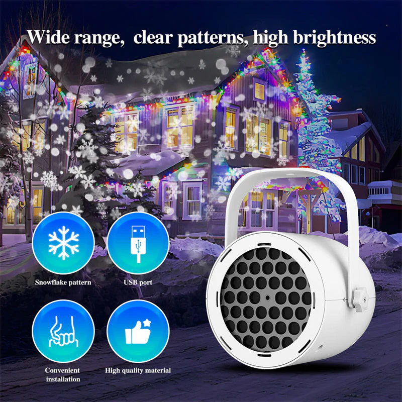 📢📢50 % de réduction !!! 🎅Projecteur de Noël USB à 16 Motifs Magiques ! ✨❄️ - Image 2