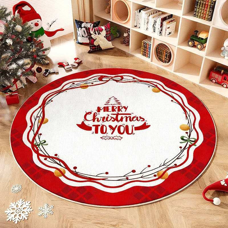 📢📢60% DE RÉDUCTION !!! 🎅Tapis antidérapant rond pour sapin de Noël - Image 11