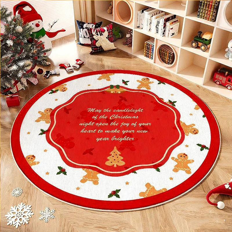 📢📢60% DE RÉDUCTION !!! 🎅Tapis antidérapant rond pour sapin de Noël - Image 13